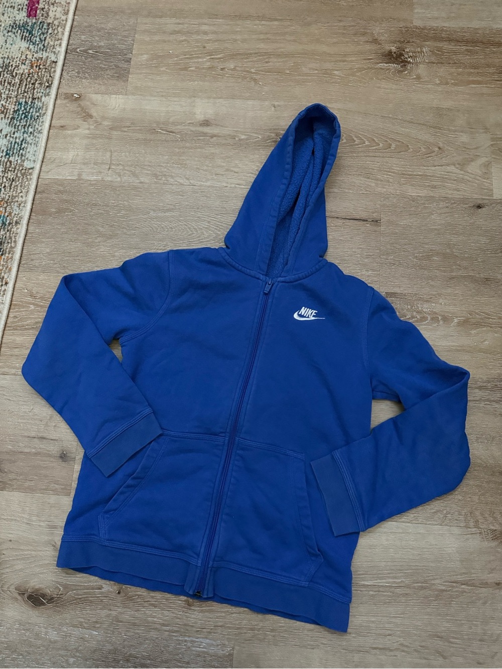 Nike Kids Royal Blue Full-Zip Hooded Jacket
